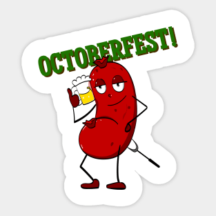 Funny Wurst Oktoberfest Sticker